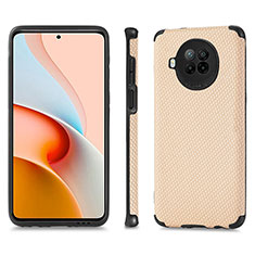 Coque Ultra Fine Silicone Souple Housse Etui avec Aimante Magnetique S01D pour Xiaomi Mi 10i 5G Or