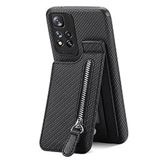 Coque Ultra Fine Silicone Souple Housse Etui avec Aimante Magnetique S01D pour Xiaomi Mi 11i 5G (2022) Noir