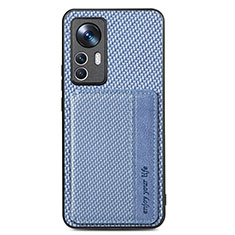 Coque Ultra Fine Silicone Souple Housse Etui avec Aimante Magnetique S01D pour Xiaomi Mi 12T Pro 5G Bleu