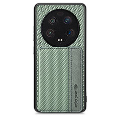 Coque Ultra Fine Silicone Souple Housse Etui avec Aimante Magnetique S01D pour Xiaomi Mi 13 Ultra 5G Vert