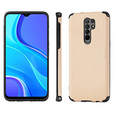 Coque Ultra Fine Silicone Souple Housse Etui avec Aimante Magnetique S01D pour Xiaomi Poco M2 Or