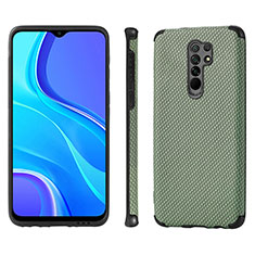 Coque Ultra Fine Silicone Souple Housse Etui avec Aimante Magnetique S01D pour Xiaomi Poco M2 Vert