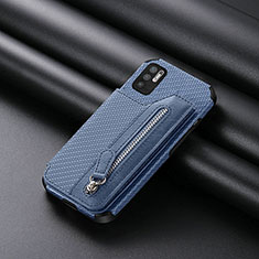 Coque Ultra Fine Silicone Souple Housse Etui avec Aimante Magnetique S01D pour Xiaomi POCO M3 Pro 5G Bleu