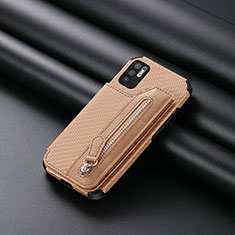 Coque Ultra Fine Silicone Souple Housse Etui avec Aimante Magnetique S01D pour Xiaomi POCO M3 Pro 5G Or