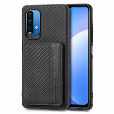 Coque Ultra Fine Silicone Souple Housse Etui avec Aimante Magnetique S01D pour Xiaomi Redmi 9 Power Noir