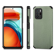 Coque Ultra Fine Silicone Souple Housse Etui avec Aimante Magnetique S01D pour Xiaomi Redmi Note 10 Pro 5G Vert