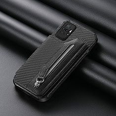 Coque Ultra Fine Silicone Souple Housse Etui avec Aimante Magnetique S01D pour Xiaomi Redmi Note 10 Pro Max Noir