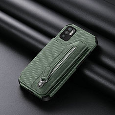 Coque Ultra Fine Silicone Souple Housse Etui avec Aimante Magnetique S01D pour Xiaomi Redmi Note 11 SE 5G Vert