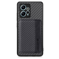 Coque Ultra Fine Silicone Souple Housse Etui avec Aimante Magnetique S01D pour Xiaomi Redmi Note 12 4G Noir