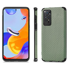 Coque Ultra Fine Silicone Souple Housse Etui avec Aimante Magnetique S01D pour Xiaomi Redmi Note 12 Pro 4G Vert