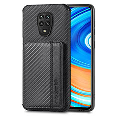 Coque Ultra Fine Silicone Souple Housse Etui avec Aimante Magnetique S01D pour Xiaomi Redmi Note 9 Pro Max Noir