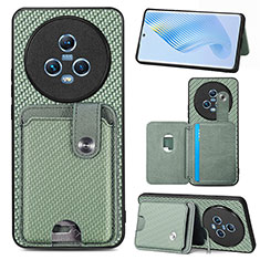 Coque Ultra Fine Silicone Souple Housse Etui avec Aimante Magnetique S02D pour Huawei Honor Magic5 5G Vert