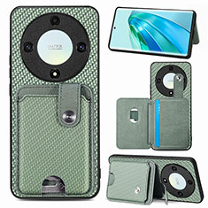 Coque Ultra Fine Silicone Souple Housse Etui avec Aimante Magnetique S02D pour Huawei Honor Magic5 Lite 5G Vert