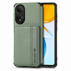 Coque Ultra Fine Silicone Souple Housse Etui avec Aimante Magnetique S02D pour Huawei Honor X7 Vert