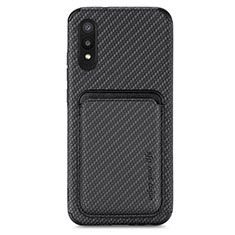 Coque Ultra Fine Silicone Souple Housse Etui avec Aimante Magnetique S02D pour Samsung Galaxy A02 Noir