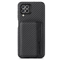 Coque Ultra Fine Silicone Souple Housse Etui avec Aimante Magnetique S02D pour Samsung Galaxy A22 4G Noir