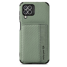 Coque Ultra Fine Silicone Souple Housse Etui avec Aimante Magnetique S02D pour Samsung Galaxy A22 4G Vert