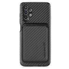 Coque Ultra Fine Silicone Souple Housse Etui avec Aimante Magnetique S02D pour Samsung Galaxy A32 4G Noir