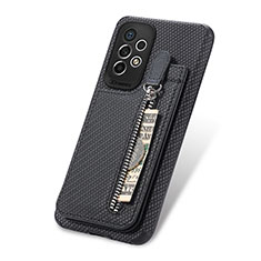 Coque Ultra Fine Silicone Souple Housse Etui avec Aimante Magnetique S02D pour Samsung Galaxy A53 5G Noir
