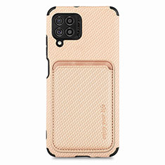 Coque Ultra Fine Silicone Souple Housse Etui avec Aimante Magnetique S02D pour Samsung Galaxy F62 5G Or