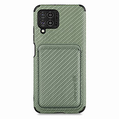 Coque Ultra Fine Silicone Souple Housse Etui avec Aimante Magnetique S02D pour Samsung Galaxy F62 5G Vert