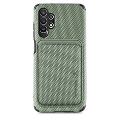 Coque Ultra Fine Silicone Souple Housse Etui avec Aimante Magnetique S02D pour Samsung Galaxy M32 5G Vert