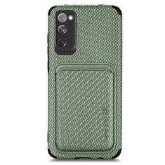 Coque Ultra Fine Silicone Souple Housse Etui avec Aimante Magnetique S02D pour Samsung Galaxy S20 FE (2022) 5G Vert