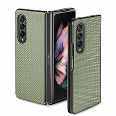 Coque Ultra Fine Silicone Souple Housse Etui avec Aimante Magnetique S02D pour Samsung Galaxy Z Fold3 5G Vert