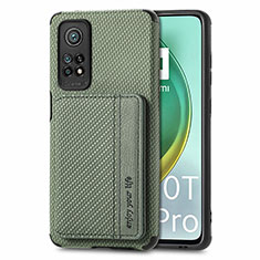 Coque Ultra Fine Silicone Souple Housse Etui avec Aimante Magnetique S02D pour Xiaomi Mi 10T 5G Vert