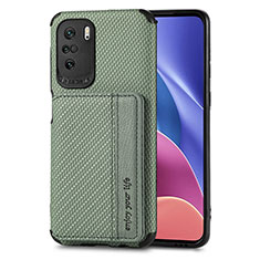 Coque Ultra Fine Silicone Souple Housse Etui avec Aimante Magnetique S02D pour Xiaomi Mi 11i 5G Vert