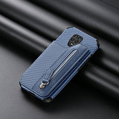 Coque Ultra Fine Silicone Souple Housse Etui avec Aimante Magnetique S02D pour Xiaomi Poco M2 Pro Bleu