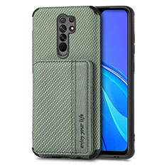 Coque Ultra Fine Silicone Souple Housse Etui avec Aimante Magnetique S02D pour Xiaomi Poco M2 Vert