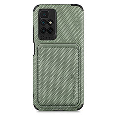 Coque Ultra Fine Silicone Souple Housse Etui avec Aimante Magnetique S02D pour Xiaomi Redmi 10 4G Vert