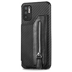 Coque Ultra Fine Silicone Souple Housse Etui avec Aimante Magnetique S02D pour Xiaomi Redmi Note 11 SE 5G Noir