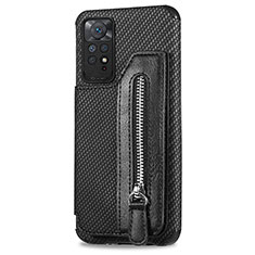 Coque Ultra Fine Silicone Souple Housse Etui avec Aimante Magnetique S02D pour Xiaomi Redmi Note 11S 4G Noir