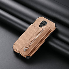 Coque Ultra Fine Silicone Souple Housse Etui avec Aimante Magnetique S02D pour Xiaomi Redmi Note 9 Pro Or