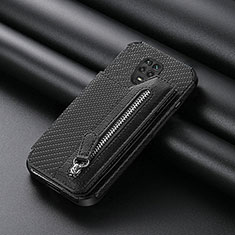 Coque Ultra Fine Silicone Souple Housse Etui avec Aimante Magnetique S02D pour Xiaomi Redmi Note 9S Noir
