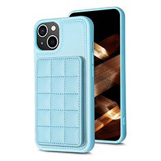 Coque Ultra Fine Silicone Souple Housse Etui avec Aimante Magnetique S03D pour Apple iPhone 13 Bleu Ciel