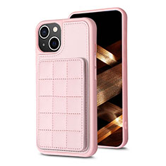 Coque Ultra Fine Silicone Souple Housse Etui avec Aimante Magnetique S03D pour Apple iPhone 13 Or Rose