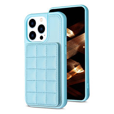 Coque Ultra Fine Silicone Souple Housse Etui avec Aimante Magnetique S03D pour Apple iPhone 13 Pro Max Bleu Ciel