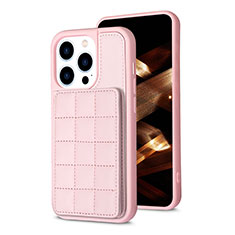 Coque Ultra Fine Silicone Souple Housse Etui avec Aimante Magnetique S03D pour Apple iPhone 13 Pro Max Or Rose