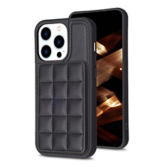 Coque Ultra Fine Silicone Souple Housse Etui avec Aimante Magnetique S03D pour Apple iPhone 13 Pro Noir