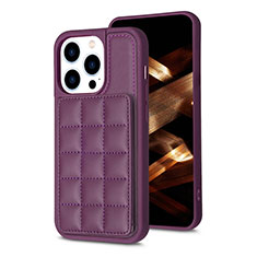 Coque Ultra Fine Silicone Souple Housse Etui avec Aimante Magnetique S03D pour Apple iPhone 14 Pro Max Violet