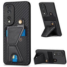 Coque Ultra Fine Silicone Souple Housse Etui avec Aimante Magnetique S03D pour Huawei Honor 80 Pro 5G Noir