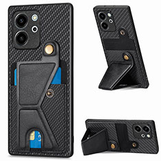 Coque Ultra Fine Silicone Souple Housse Etui avec Aimante Magnetique S03D pour Huawei Honor 80 SE 5G Noir