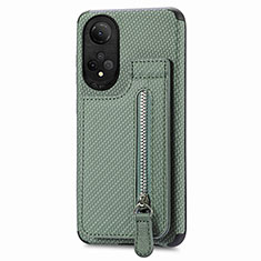 Coque Ultra Fine Silicone Souple Housse Etui avec Aimante Magnetique S03D pour Huawei Honor X7 Vert