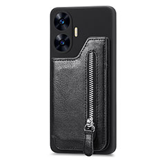 Coque Ultra Fine Silicone Souple Housse Etui avec Aimante Magnetique S03D pour Realme C55 Noir