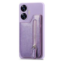 Coque Ultra Fine Silicone Souple Housse Etui avec Aimante Magnetique S03D pour Realme Narzo N55 Violet