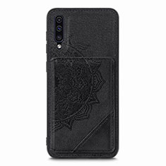 Coque Ultra Fine Silicone Souple Housse Etui avec Aimante Magnetique S03D pour Samsung Galaxy A30S Noir