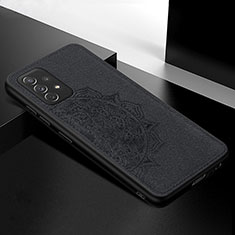 Coque Ultra Fine Silicone Souple Housse Etui avec Aimante Magnetique S03D pour Samsung Galaxy A72 4G Noir